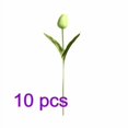 thumbnail image 1 of 10pcs Mini Artificial Flower Home Office Floral Decor Wedding Party Decorative PU Fake Flower, Green, 1 of 1