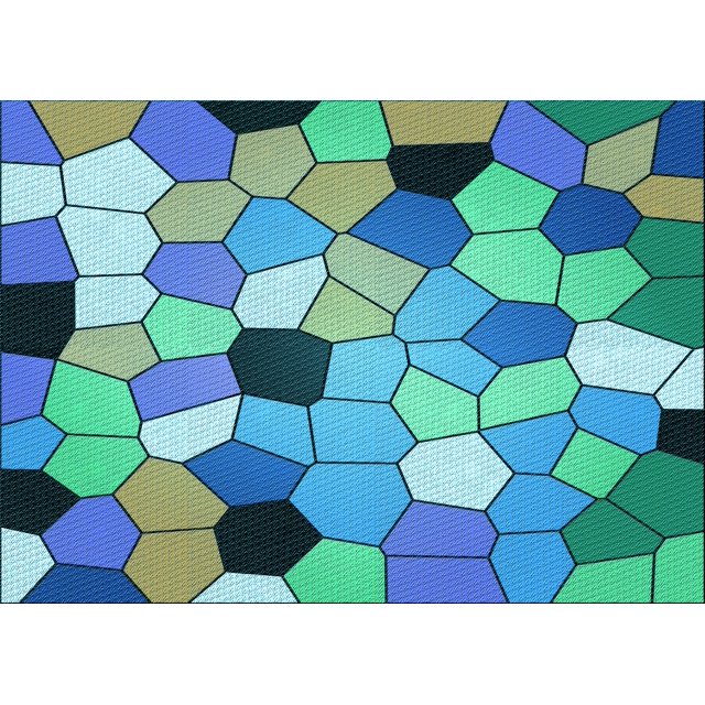 Ahgly Company Machine Washable Indoor Rectangle Transitional Turquoise Green Area Rugs, 8' x 10'