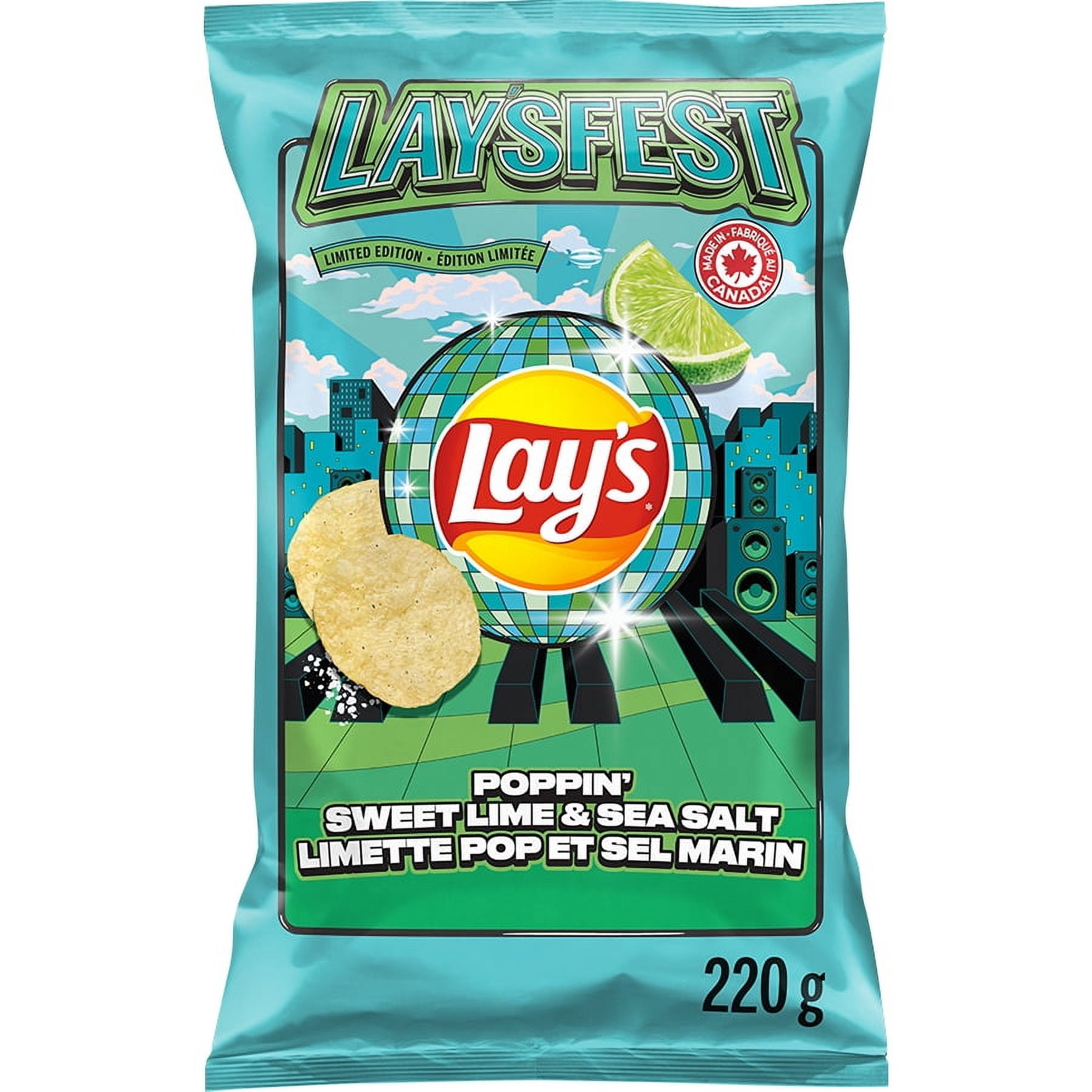 Lay's Poppin' Sweet Lime & Sea Salt flavoured Potato Chips