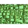 thumbnail image 1 of Ahgly Company Machine Washable Indoor Rectangle Transitional Emerald Green Area Rugs, 4' x 6', 1 of 7