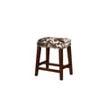 thumbnail image 1 of Tabouret de comptoir Carter imprimé vache marron, 1 of 5