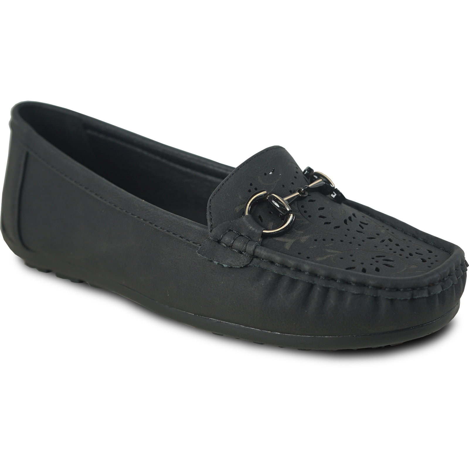 kozi Chaussures Plates Confort pour Femmes ML3250 Mocassins Décontractés à Enfiler avec Bout Rond Moc