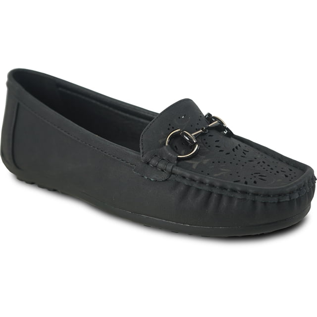 kozi Chaussures Plates Confort pour Femmes ML3250 Mocassins Décontractés à Enfiler avec Bout Rond Moc