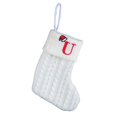 thumbnail image 2 of Fridja 8 Inch Mini Initial Christmas Stocking Monogram Embroidered Christmas Stocking White Knitted Small Christmas Stocking Decorations for Fireplace Mantle Christmas Wall, 2 of 5