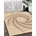 thumbnail image 3 of Ahgly Company Tapis d'Intérieur Lavable en Machine Carré Transitionnel Bronze Brun, 7 Pieds Carré, 3 of 7