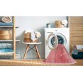 thumbnail image 2 of Ahgly Tapis d'Intérieur Lavable en Machine Carré Transitionnel Rose Pastel, 7 Pieds Carré, 2 of 7