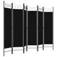 thumbnail image 2 of vidaXL 6-Panel Room Divider Black 240x180 cm, 2 of 4