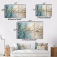 thumbnail image 4 of Designart Large Tree Maple framed wall Art, Orange Blue Maple Tree Glowing Embers I , Tree maple framed wall art decor, Orange Traditional White Framed Wall Art, White Color Frame, 4 of 5