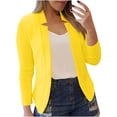 thumbnail image 1 of cfhntfmh Cardigan Grande Taille pour Femmes Mode à devant Ouvert Manches Longues Tuniques Chemises Automne Formel Travail Bureau Cardigans, 1 of 5