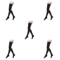 thumbnail image 2 of maskred Soft And Comfortable Tights High Stocking Stretchy Warm Fashionable Easy To Wear Nylon Compression Stockings Open Toe-black XL 5Set, 2 of 6