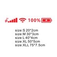 thumbnail image 1 of TopOne D-1916 Decorative Car Stickers Mobile Phone Signal Grid Pattern Motorcycle Body Decals Rear Glass Sticker, 1 of 8