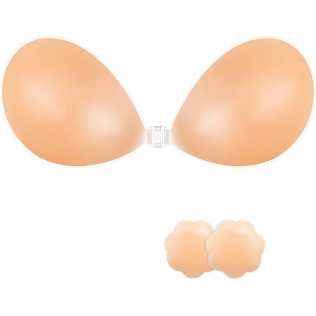 Adhesive Bra Strapless Sticky Invisible Push up Reusable Silicone The Best Off Backless Viscous for Women