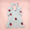 thumbnail image 5 of CBFFDC Dog Princess Dress Soft Breathable Dog Clothes Exquisite Floral Print Sleeveless Design Washable with Adjustable Knot, 5 of 5
