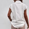 thumbnail image 4 of Cameland Femmes Décontracté Col en V Été Sans Manches Blouse Basique Unie Camisole Chemises Débardeurs, 4 of 7