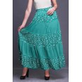 thumbnail image 2 of Bimba Jupes Maxi Imprimées Femmes Style Bohème Gitane Longue Jupe en Coton, 2 of 5