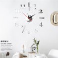 thumbnail image 1 of Grande Horloge Murale Analogique 3D Bricolage DIY avec Surface Miroir, 1 of 5