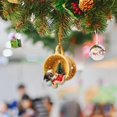 thumbnail image 4 of TIELUTT Christmas Tree Decorations Crafts Hanging Decorations Christmas Acrylic Dog Mini Tent Ornament Ornament Easter Garland Decorations with Lights Garland with Lights Christmas Beads on String, 4 of 5