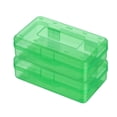 thumbnail image 1 of Boovnll Plastic Pencil Box, 2Pc Plastic Pencil Box Large Capacity Pencil Boxes Clear Boxes with Snap-Tight Lid Stackable and Stylish Office Supplies Storage Organizer Box, Pencil Case, 1 of 2