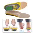 thumbnail image 3 of 1 Pair Orthopedic Flat Foot Sole Pad Orthotic Insoles for Sports Light Large, 3 of 8