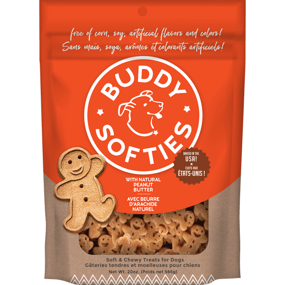 Buddy Biscuits Softies Soft & Chewy Dog Treats, Peanut Butter, . Pouch 10.4kg