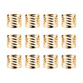 thumbnail image 4 of yingyy 12pcs Back Pattern Wedding Napkin Rings Table Decoration Hollow Table Decoration Napkin Buckle Out Family Gatherings Everyday Use Napkin Buckle Holder, 4 of 7