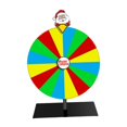 thumbnail image 3 of Luzkey Colored Rotating Wheel Drinking Game Party Supplies Erasable Portable Tabletop Roulette Wheel Prize Wheel for Shops Bar Party Santa Claus, 3 of 8