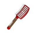 thumbnail image 2 of Curved Vented Detangling Hair Brush with Round Glazed Teeth for Curly, Detangling, Wavy Hair Ergonomic Design with  Suspend Hole, Suitable Hair Type: Curly, Detangling, Wavy, 2 of 8
