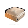 thumbnail image 2 of Matoen12 Solid Color Flannel Blankets for All Season, Polyester Soft Throw Blanket Lightweight Air Conditioning Quilt for Nap Sleep, Modern Style Home Decor Ideal for Gift, 40"x55", 1PC, Khaki, 2 of 8