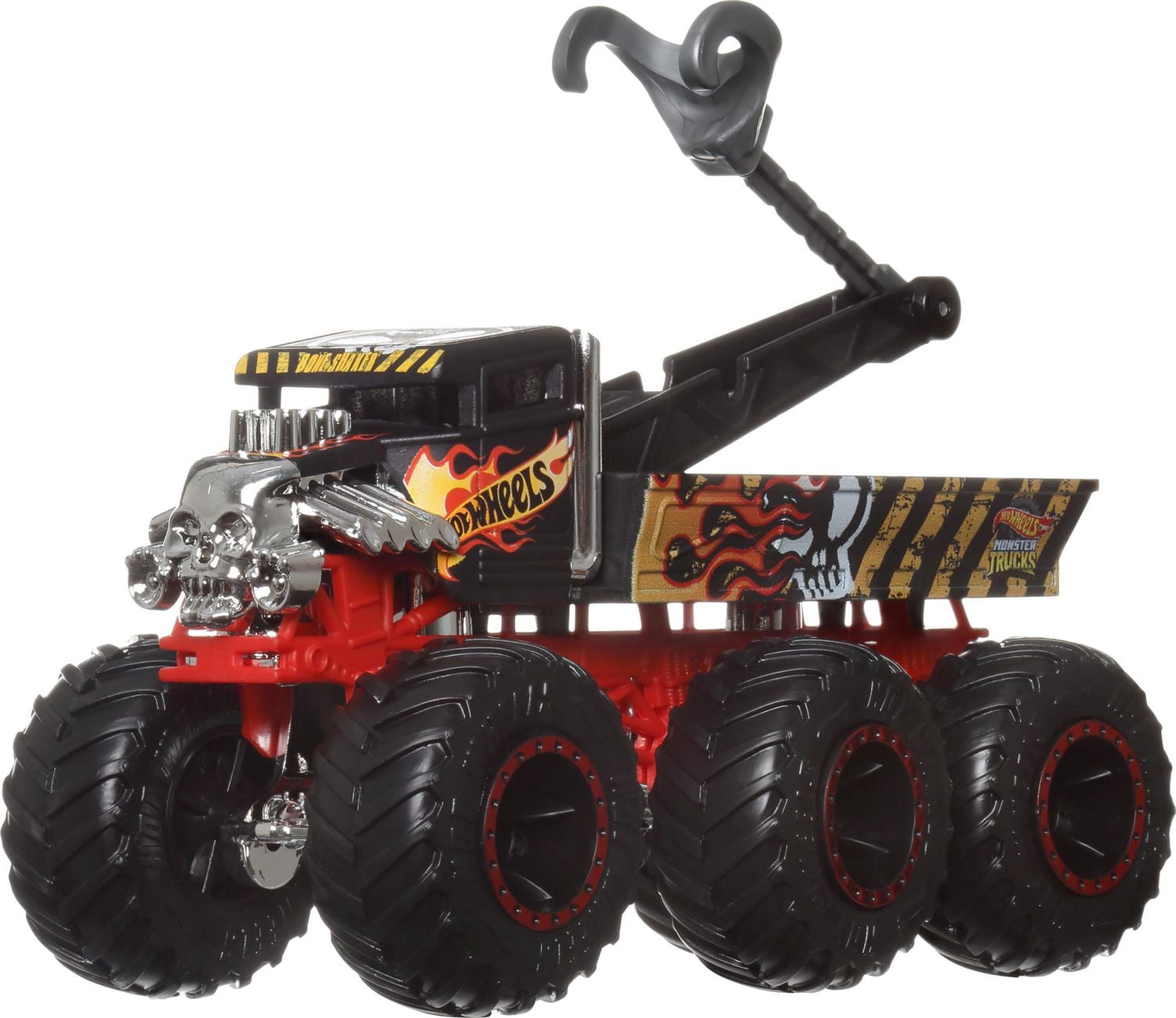 Hot Wheels Monster Trucks Big Rigs, 1:64 Scale Die-Cast Toy Truck with 6 Wheels (Styles May Vary)