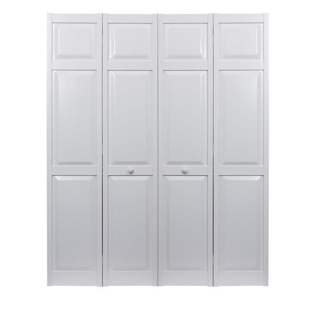 Spectrum SEAPP72 72 x 80 in. Seabrooke PVC Raised Panel Bifold Door, White