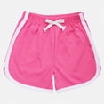 thumbnail image 5 of NIEWTR Girls' Slim Fit Athletic Shorts Adjustment Drawstring Running Shorts Quick Dry Soft Bottom(Hot Pink,5-6 Years), 5 of 5