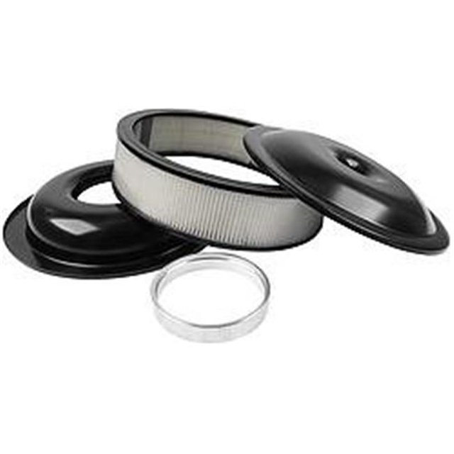 Allstar Performance ALL25915 14 in. Lightweight Air Cleaner Kit 4 in. Paper Element, Black