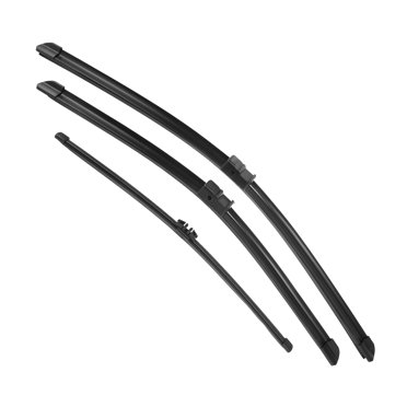 Unique Bargains 3 Pcs 24' 20' 15' Front Rear Windshield Wiper Blade Set Fit for BMW X5 with Side-Lock Black