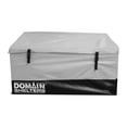thumbnail image 1 of Domain Shelters 117 Gallon Outdoor Patio Storage Deck Box, Gray/Black, 1 of 8