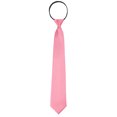 thumbnail image 1 of INSPIRE CHIC Pretied Zipper Ties for Men Solid Color Satin Shine Neckties Formal Casual Pink, 1 of 5