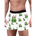 thumbnail image 3 of FAROOT Men? s Underpants Cartoon Patterns Print Middle Waist Boxer Briefs, 3 of 7