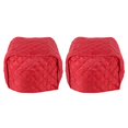 thumbnail image 1 of 2X Housse Anti-Poussière en Polyester pour Appareil Grille-Pain Quatre Tranches (Rouge), 1 of 5