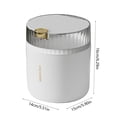 thumbnail image 2 of Fwttom Desktop Trash Can, Desktop Trash Can Living Room High Value Waste Basket Household One Button Press with Lid Large Capacity Office Plastic Plastic Trash Can, 2 of 6