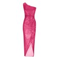 thumbnail image 3 of TIMIFIS Robe d'Été Décontractée Ample pour Femme Longue Robe Sans Manches Fendue Robes Maxi Robes d'Invitée de Mariage Robe d'Été à Fleurs Robes de Plage Décontractées Robe T-Shirt Décontractée Printemps, 3 of 4