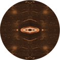 thumbnail image 1 of Ahgly Company Machine Washable Indoor Round Transitional Saddle Brown Area Rugs, 4' Round, 1 of 7