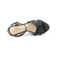 thumbnail image 4 of BLISSFUL STEP Women's Platform Chunky Heels Ankle Strap Sandals Grey (Size 10), 4 of 6