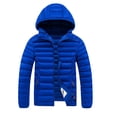 thumbnail image 2 of Men's Winter Quilted Jacket with Stitching Design, Slim Fit Hooded Coat, Polyester Material for Warmth and Insulation, Suitable for Cold Weather Casual and Outdoor Activities, 2 of 9