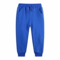 thumbnail image 1 of WEIYLL Pants for Boys Solid Color Tracksuit With Bunched Feet Mid Sized Hoodie Blue Fall Clothes size 5-6 Years, 1 of 9
