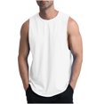 thumbnail image 1 of Timegard Workout Top for Women Crewneck Solid Color Sleeveless Basic Tee Breathable Athletic Shirts Top, 1 of 6