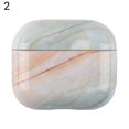 thumbnail image 2 of Protective Case Dust-proof Anti-fall Ultra-thin Marble Pattern Bluetooth-compatible Earphone Protective PC Sleeve for AirPods 3, 2 of 8