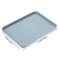 thumbnail image 3 of Fast Food Cafeteria Tray, Durable Polypropylene Serving Trays, Non-Slip Surface, Stackable & Reusable, Suitable for Cafes, Cafeterias and Restaurants, BPA Free, 1Pack, Multicolor(Blue,13.4x9.4"), 3 of 9