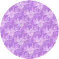 thumbnail image 1 of Ahgly Company Tapis Rond Lavable en Machine Intérieur Transitionnel Heliotrope Violet, 7 Pieds Rond, 1 of 7