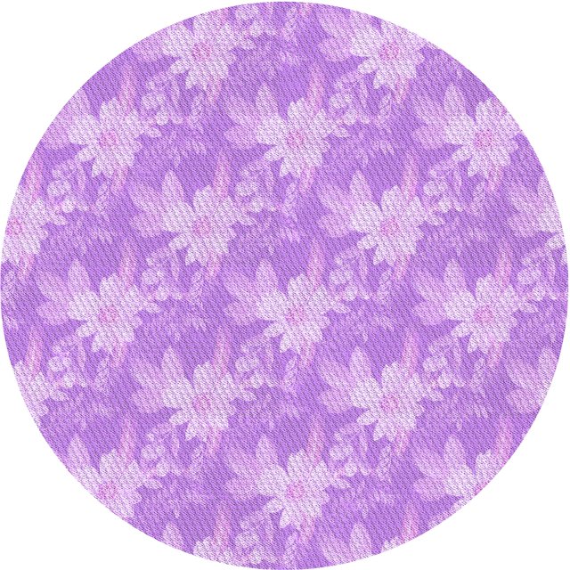 Ahgly Company Tapis Rond Lavable en Machine Intérieur Transitionnel Heliotrope Violet, 7 Pieds Rond