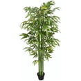 thumbnail image 1 of HOMCOM 6FT Artificial Bamboo Tree in Pot for Indoor, Green, 1 of 10