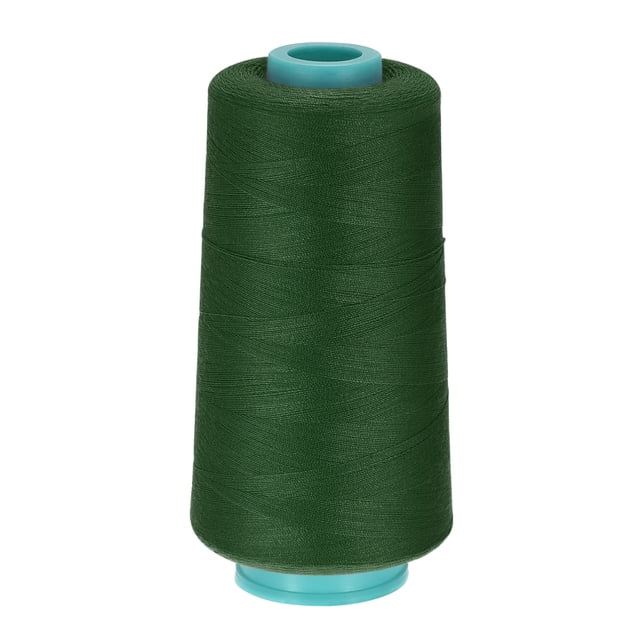 Unique Bargains Fil à Coudre en Polyester Tout Usage 3000 Yards 40S/2 (Vert Foncé)